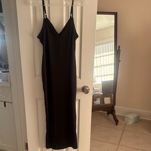 AFRM Classic Black Midi Dress